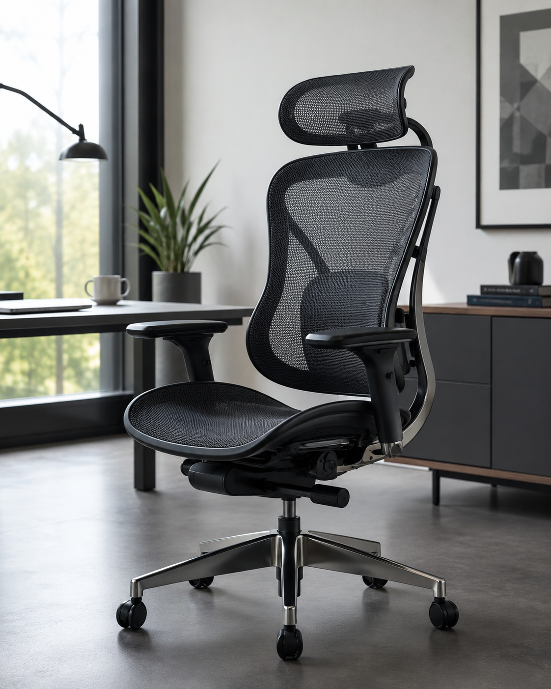 Verdanza Black Mesh Performance Chair